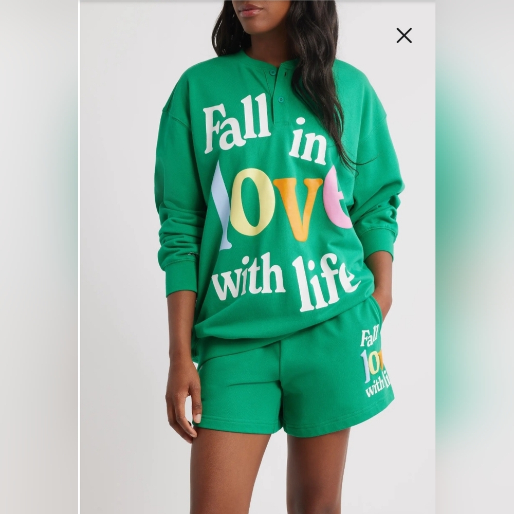 NWOT The Mayfair Group Fall in Love with Life Matching Set. Size S/M - Picture 2 of 12